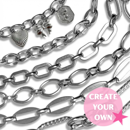 THICK LINKED CHARM NECKLACE