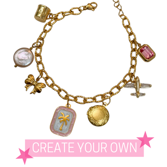 MID LINKED CHARM BRACELET