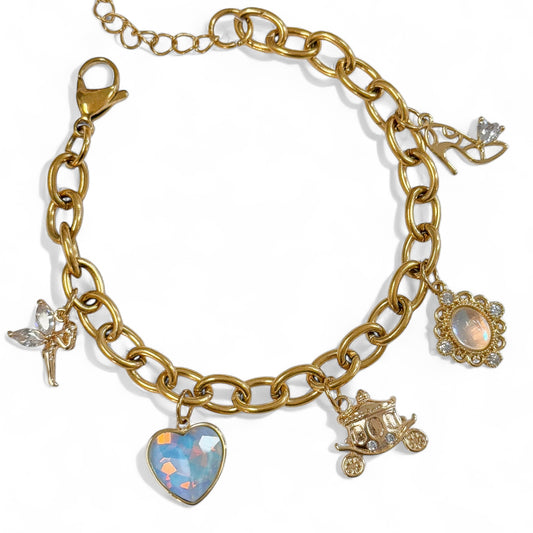CINDERELLA INSPIRED CHARM BRACELET