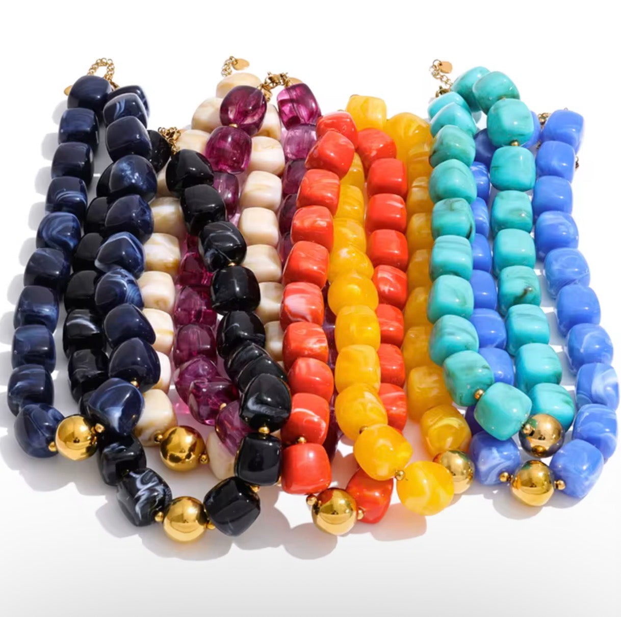 BORA BORA BEADED NECKLACE