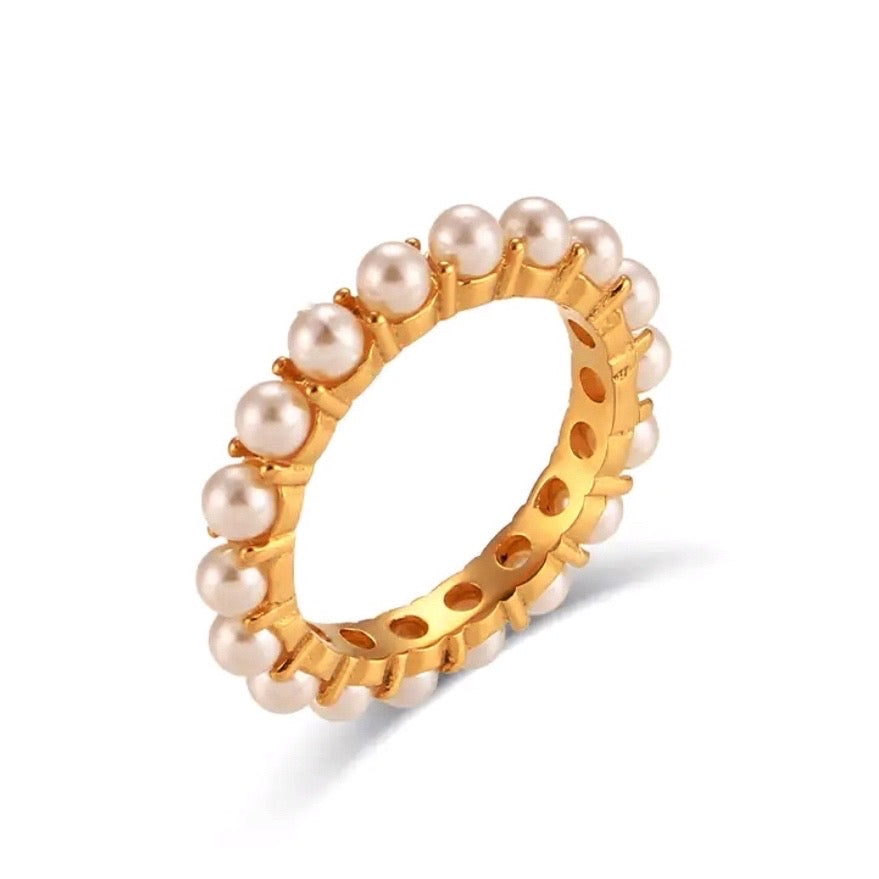 PEARL STUDDED RING