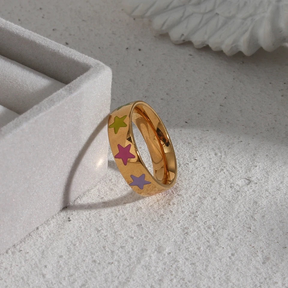 COLORFUL GOLD RING