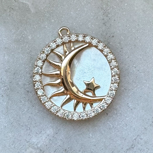 PEARL MOON + SUN CHARM