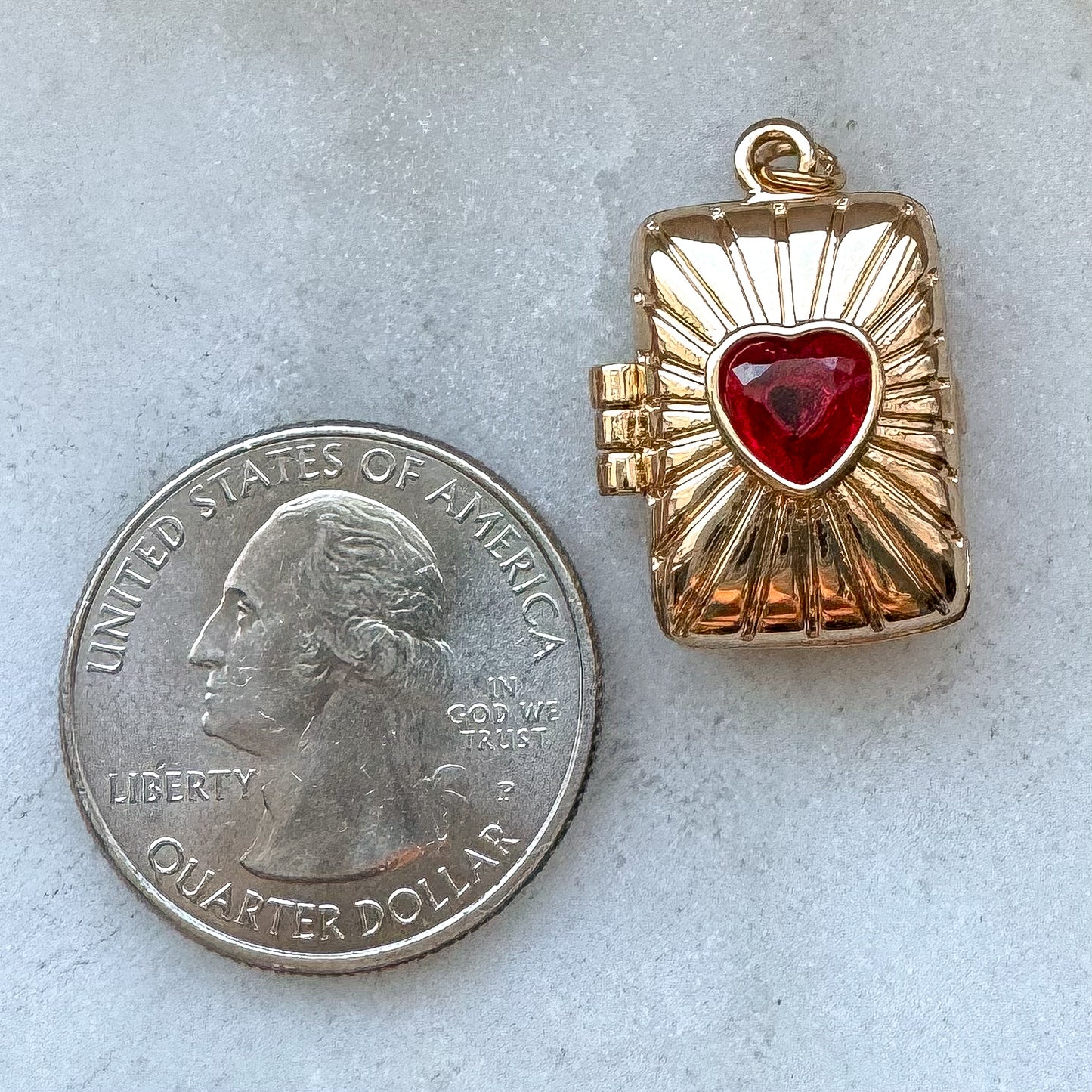 HEART BOOK LOCKET CHARM