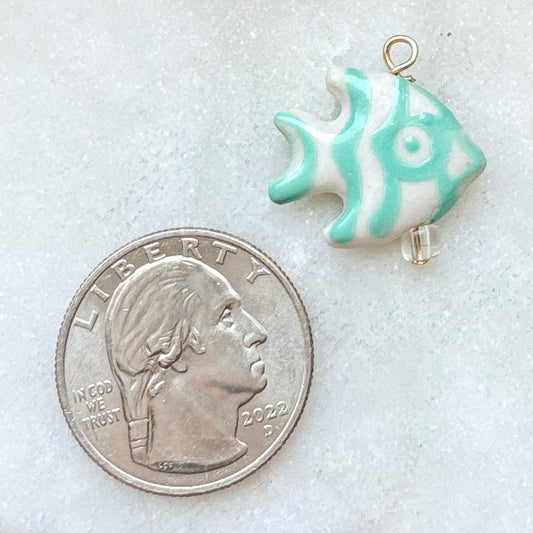 CERAMIC FISH CHARM