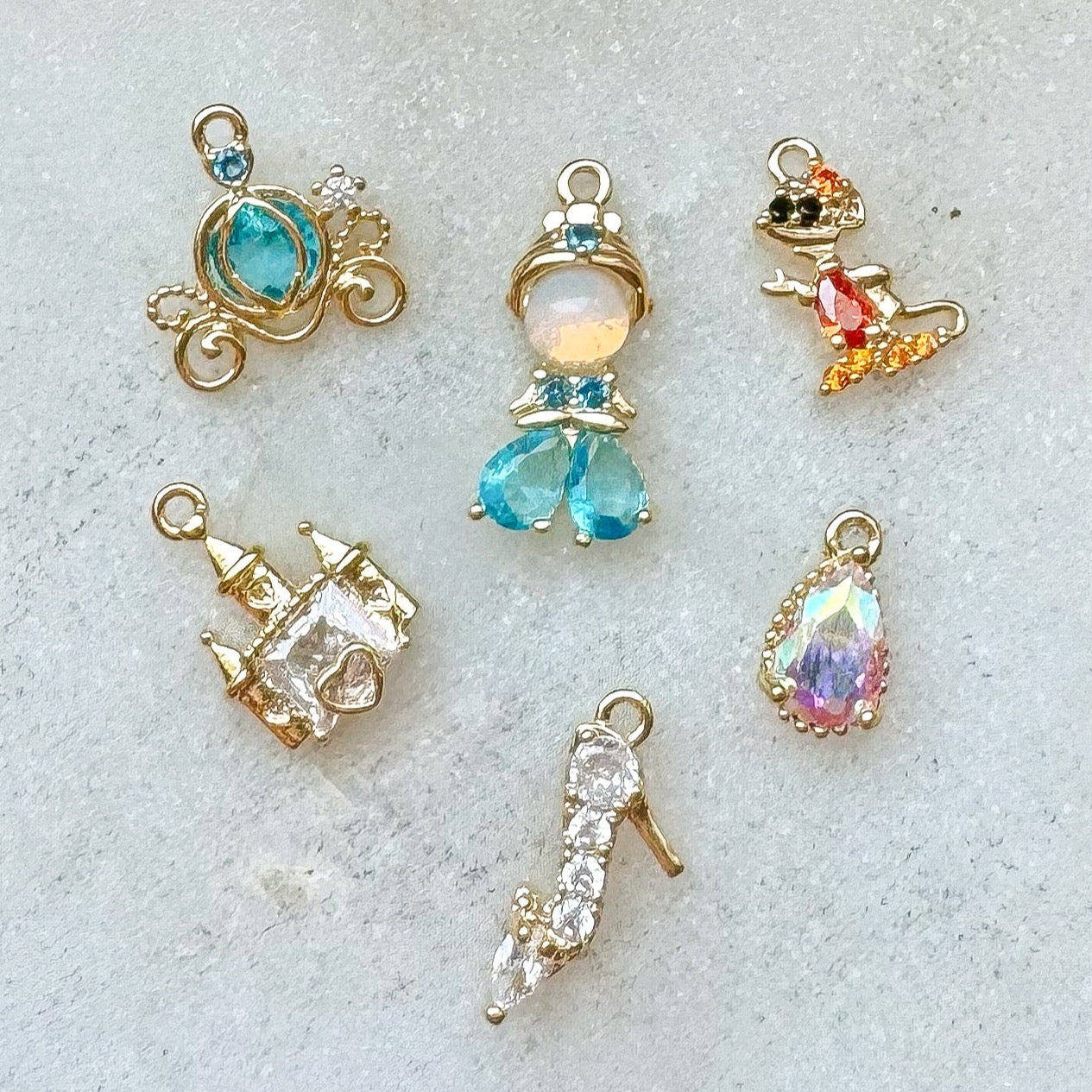 CINDERELLA CHARM SET