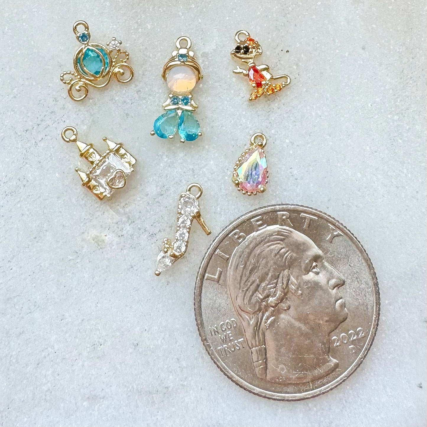 CINDERELLA CHARM SET