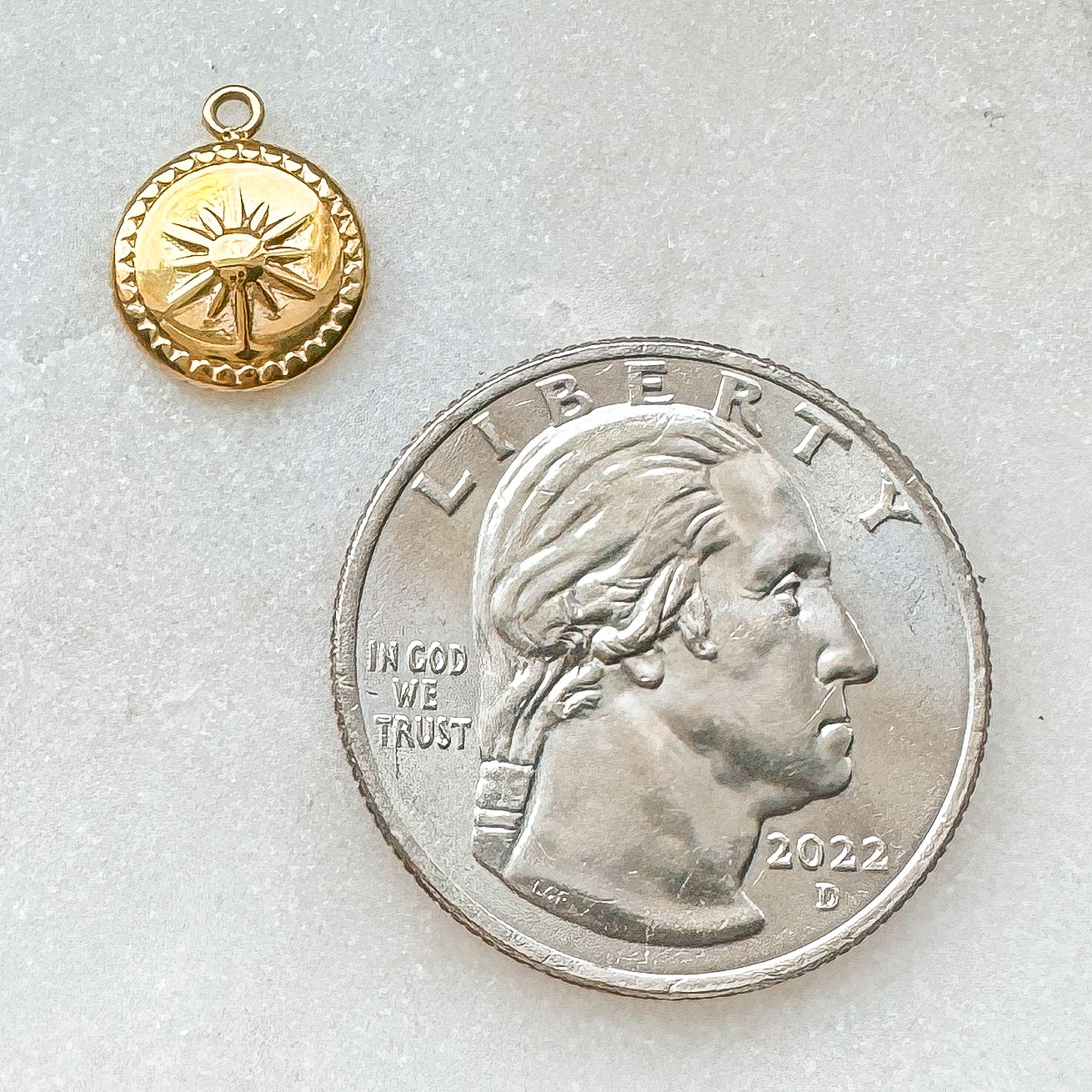 SUN COIN CHARM