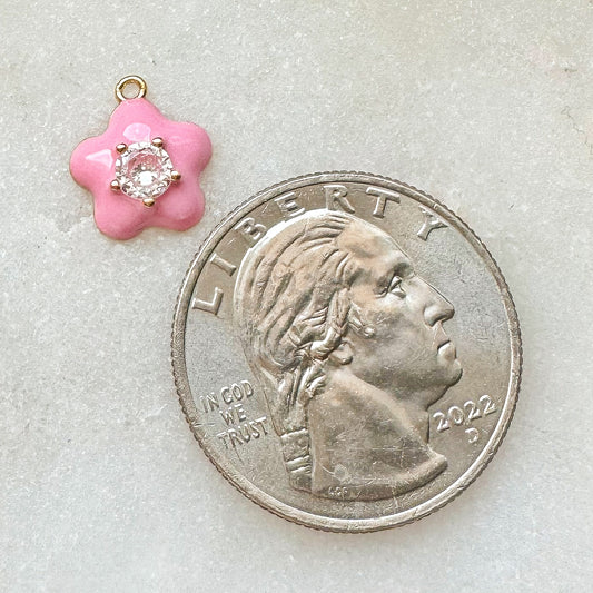 PINK FLOWER CHARM