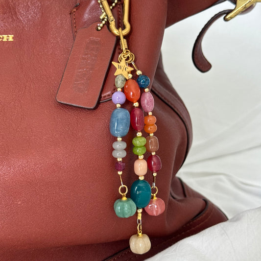 FALL GEMS PURSE CHARM
