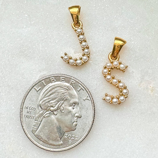 PEARL INITIAL CHARM