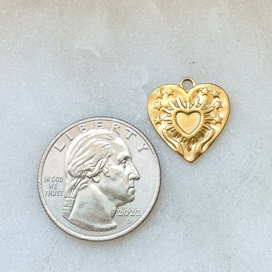 GOLDEN HEART CHARM