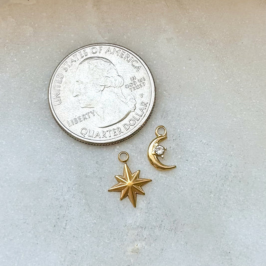 MOON + STAR CHARM