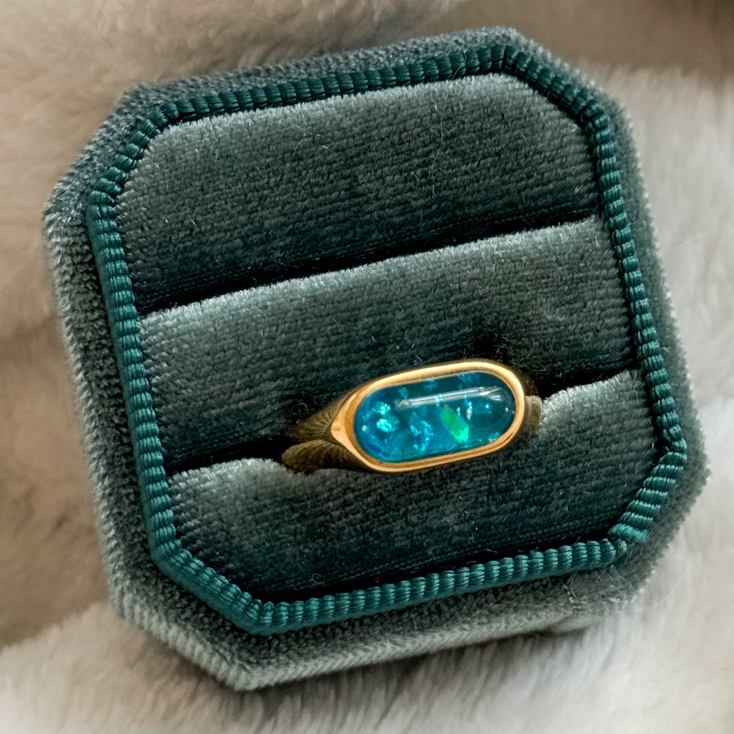 AQUA MARINE RING