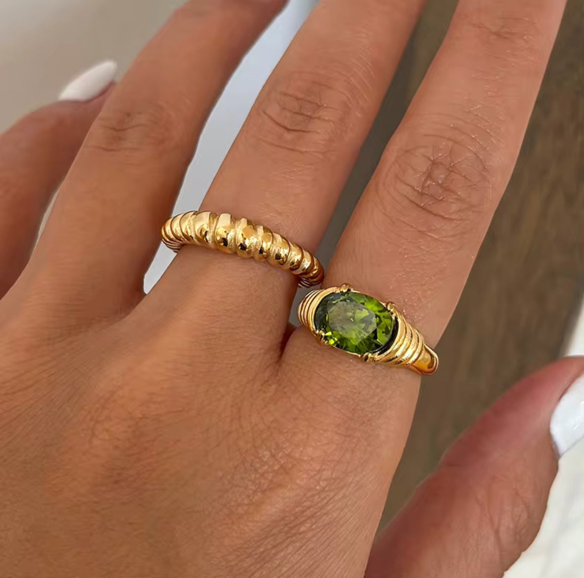 GREEN GEM RING