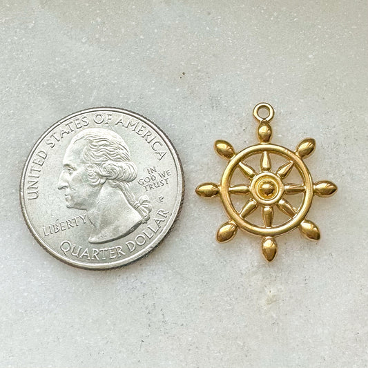 CAPTAINS WHEEL CHARM