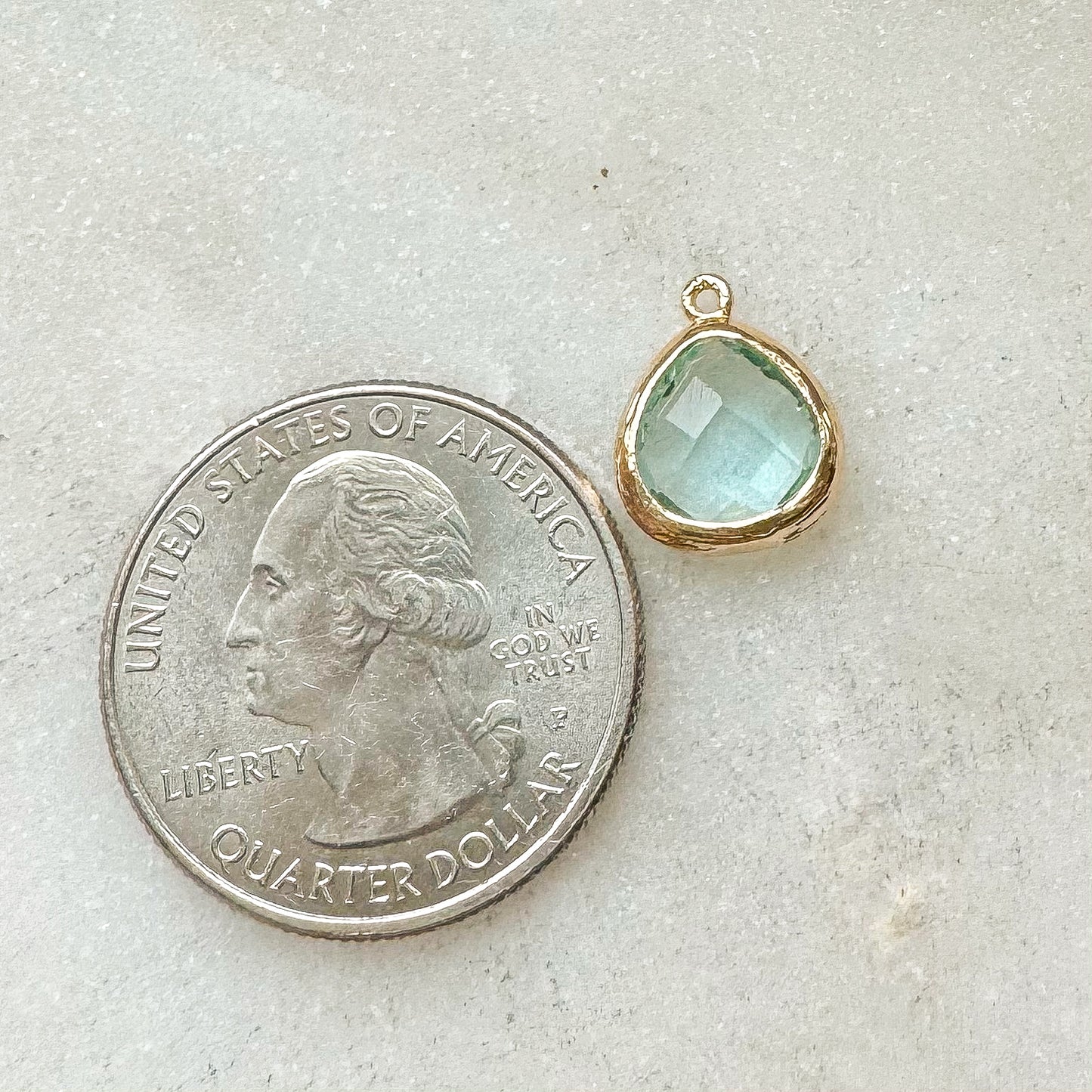 AQUA STONE CHARM