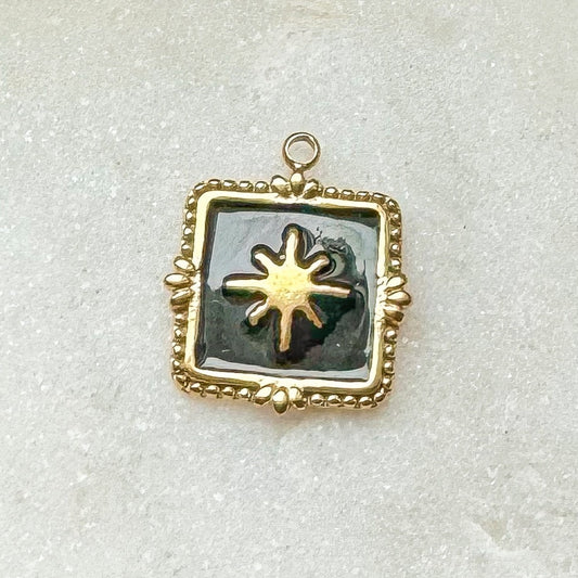 BLACK STAR CHARM