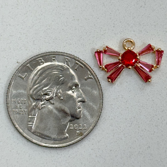 RED BOW CHARM