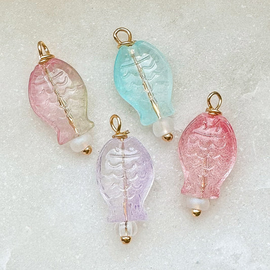 GLASS FISH CHARM