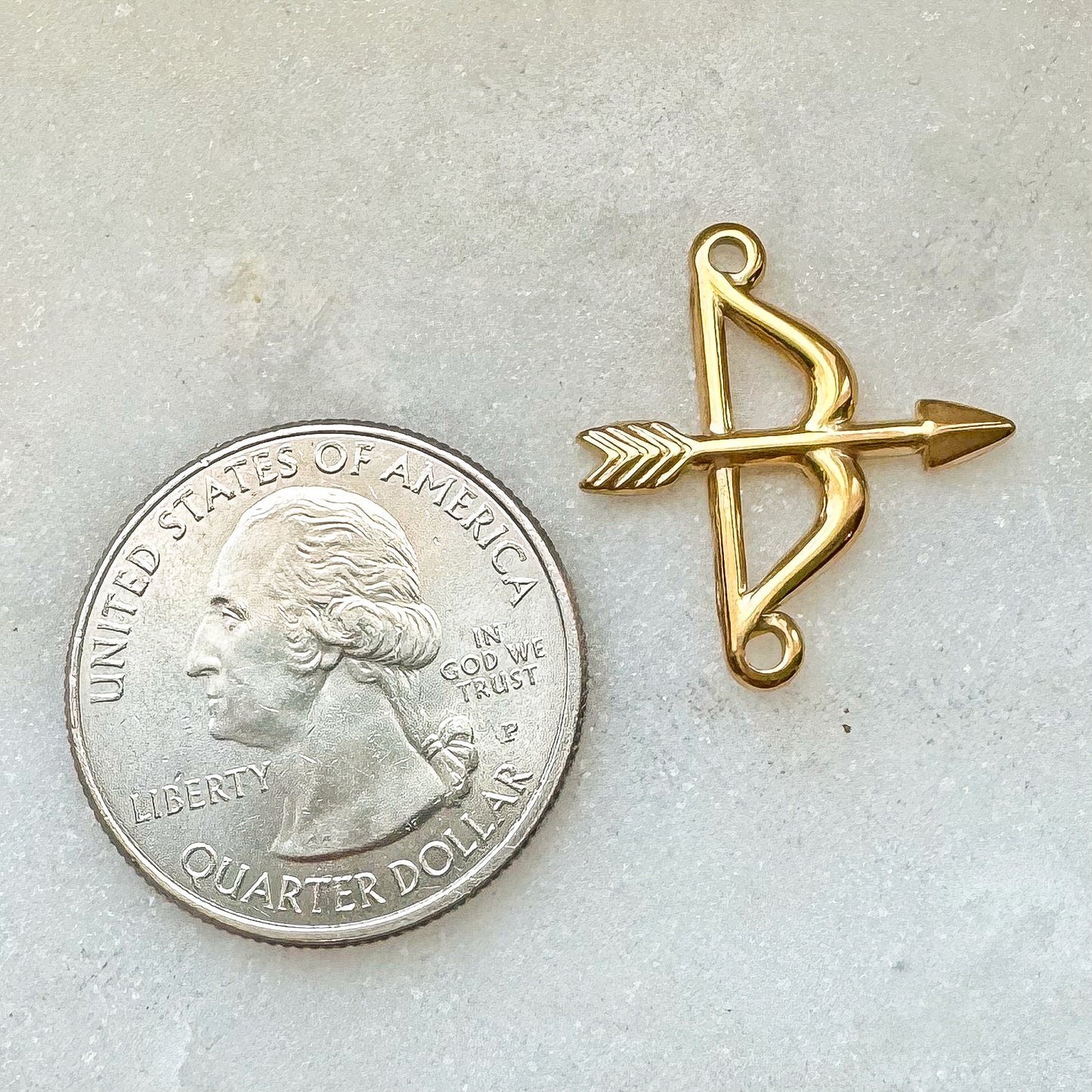 BOW + ARROW CHARM