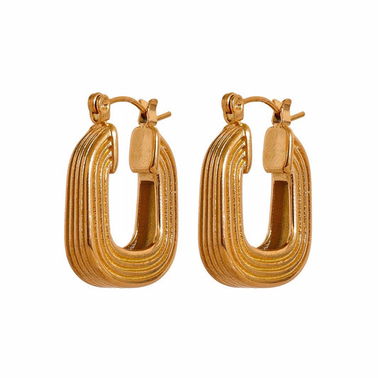 RETRO SQUARE HOOPS