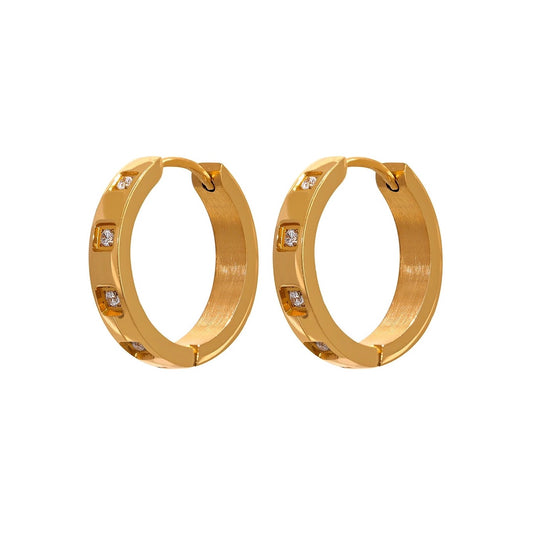 DAINTY CZ HOOPS