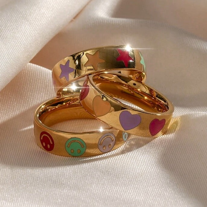 COLORFUL GOLD RING