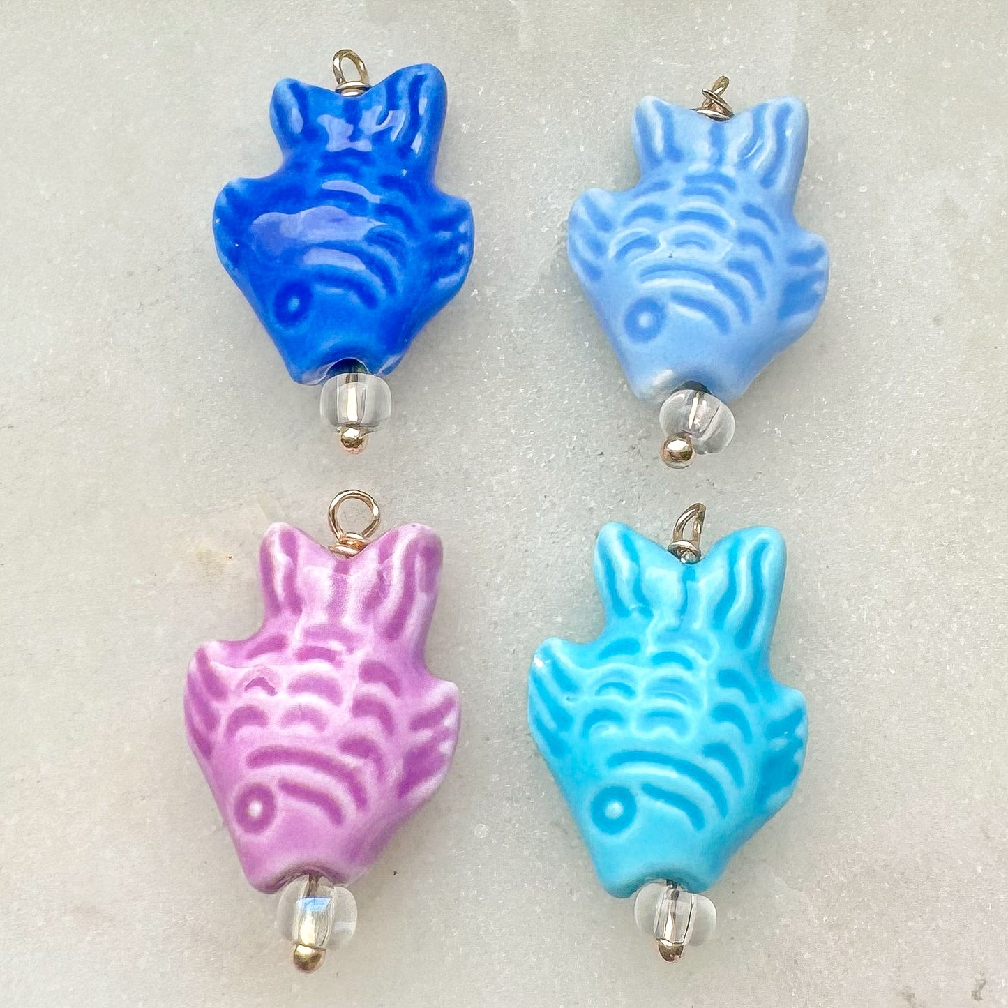 CERAMIC FISH CHARM