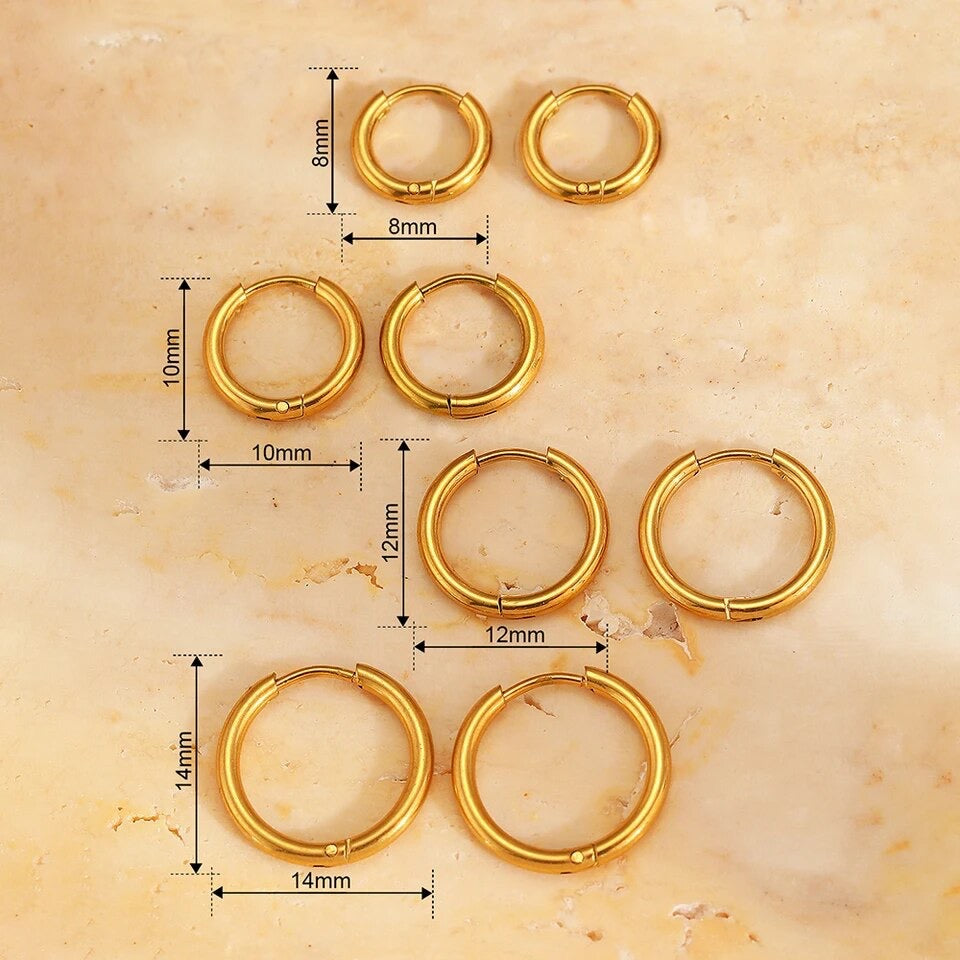 GOLD SIMPLE HOOPS