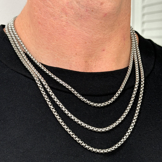 SILVER CHRIS CHAIN