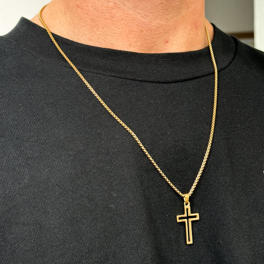 CROSS OUTLINE PENDANT