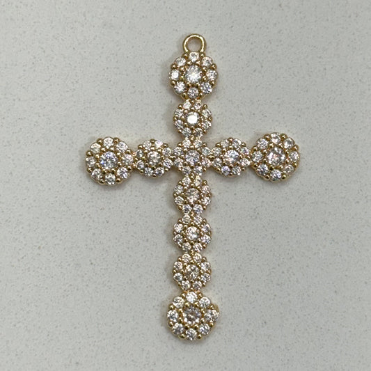 CRYSTAL CROSS CHARM