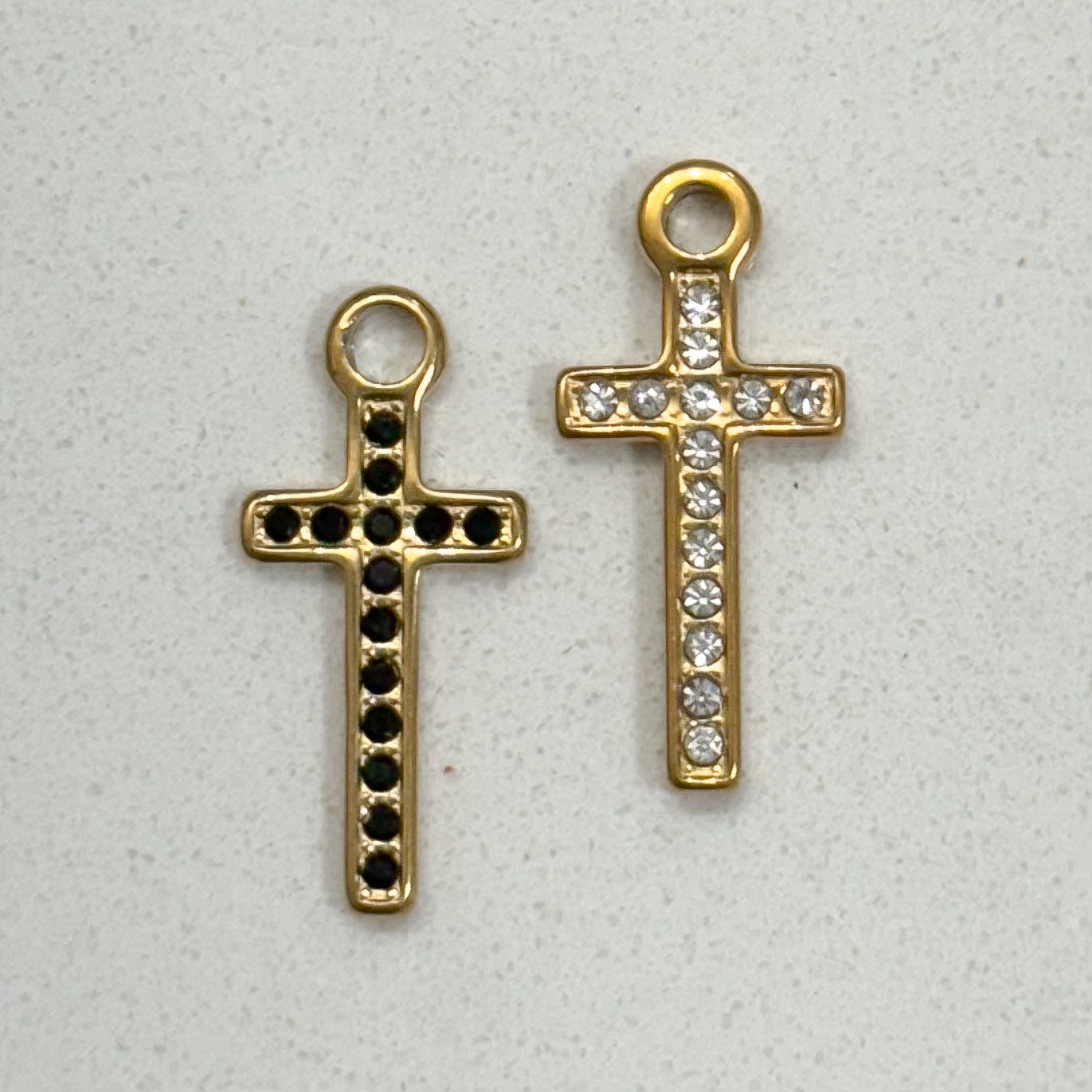 CRYSTAL CROSS CHARM