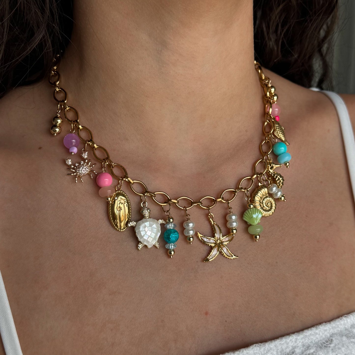 NEPTUNE BEACH CHARM NECKLACE