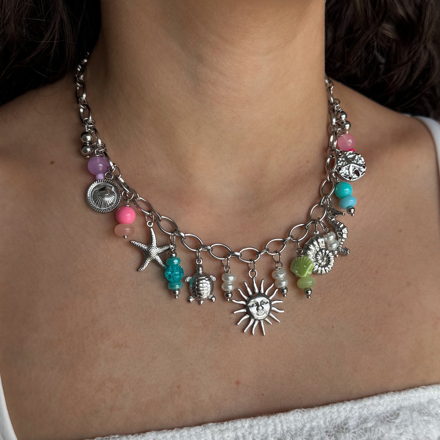 NEPTUNE BEACH CHARM NECKLACE