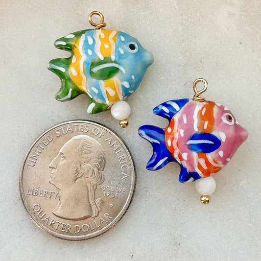 CERAMIC FISH CHARM