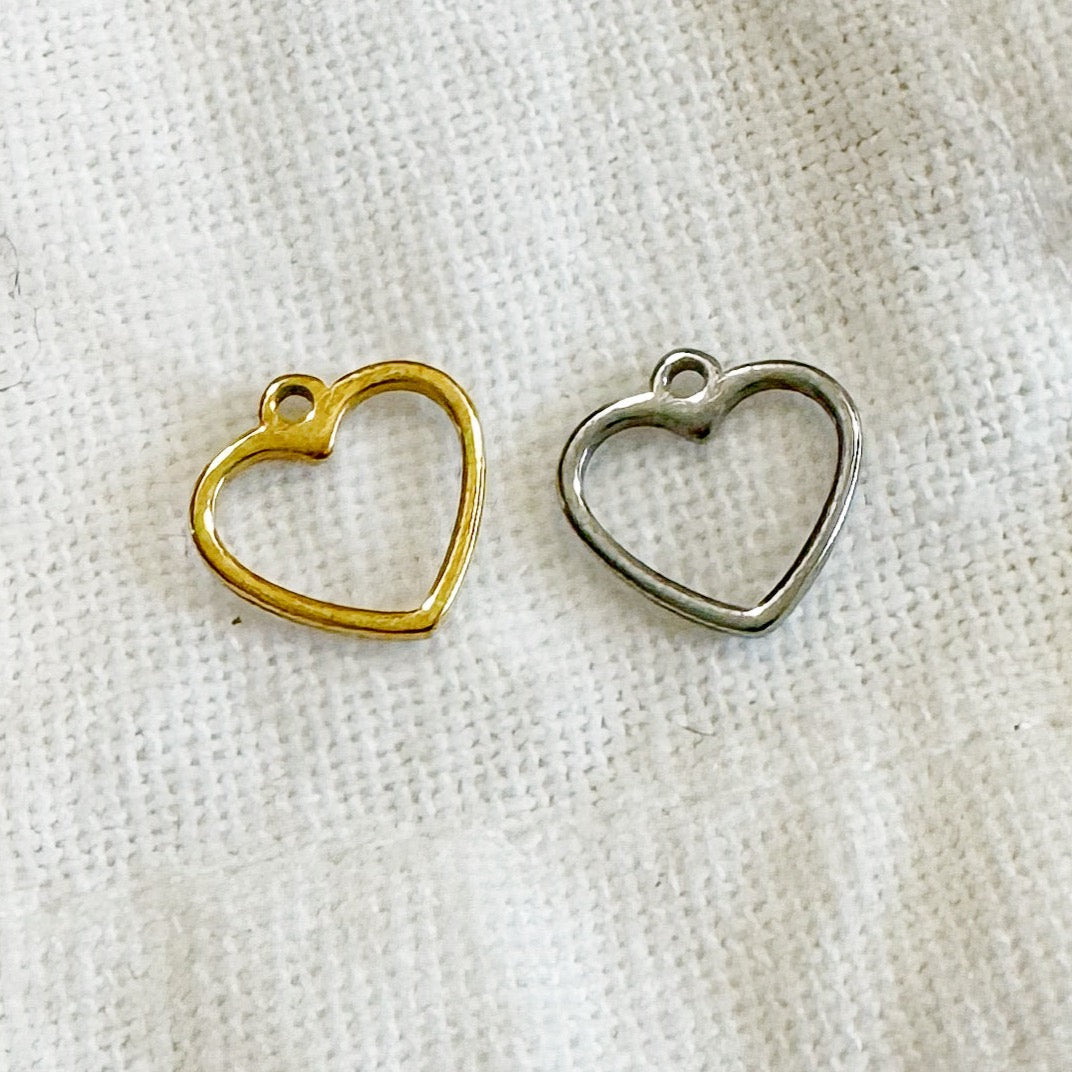 HOLLOW HEART CHARM