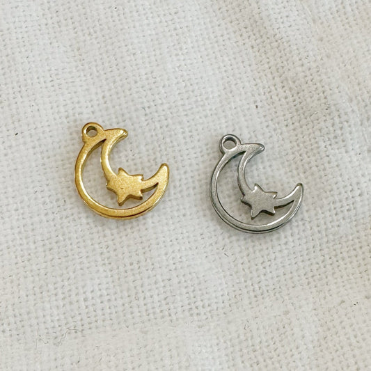 MOON + STAR CHARM