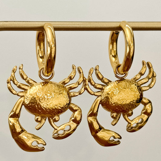 CRAB HOOP EARRINGS