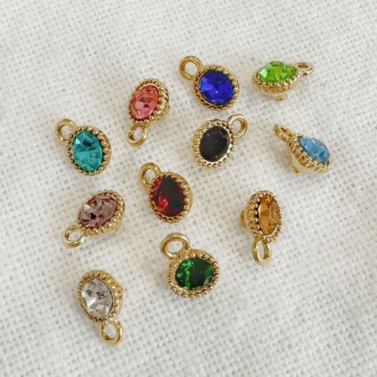 GOLD BIRTHSTONE CHARMS