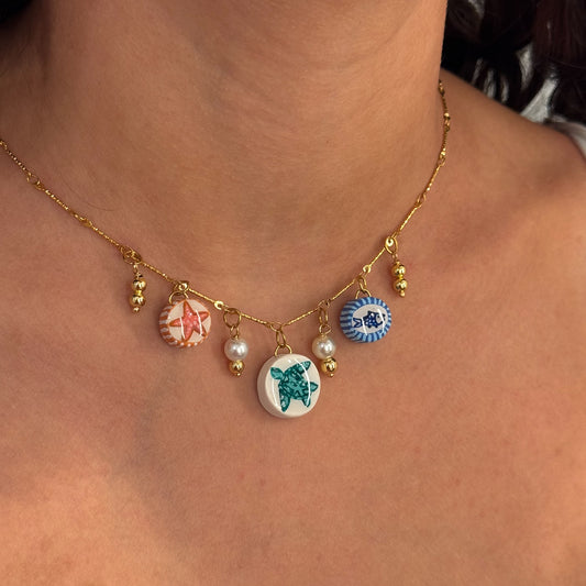 OCEAN CHARM NECKLACE