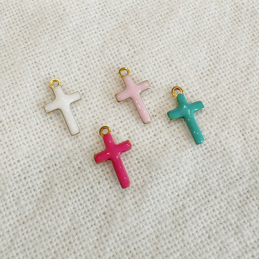 COLORFUL CROSS CHARM