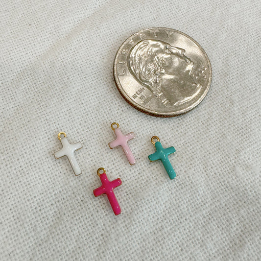 COLORFUL CROSS CHARM