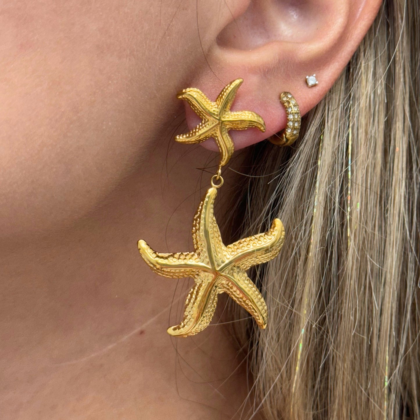 STAR FISH STUD EARRINGS