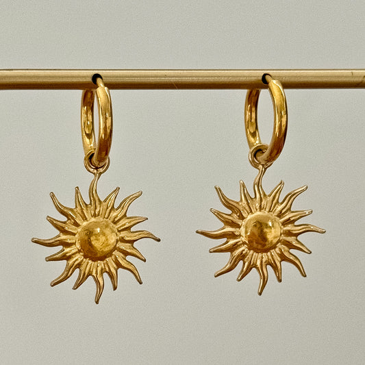 SUN HOOP EARRINGS