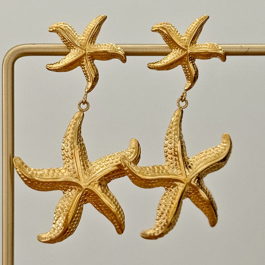 STAR FISH STUD EARRINGS