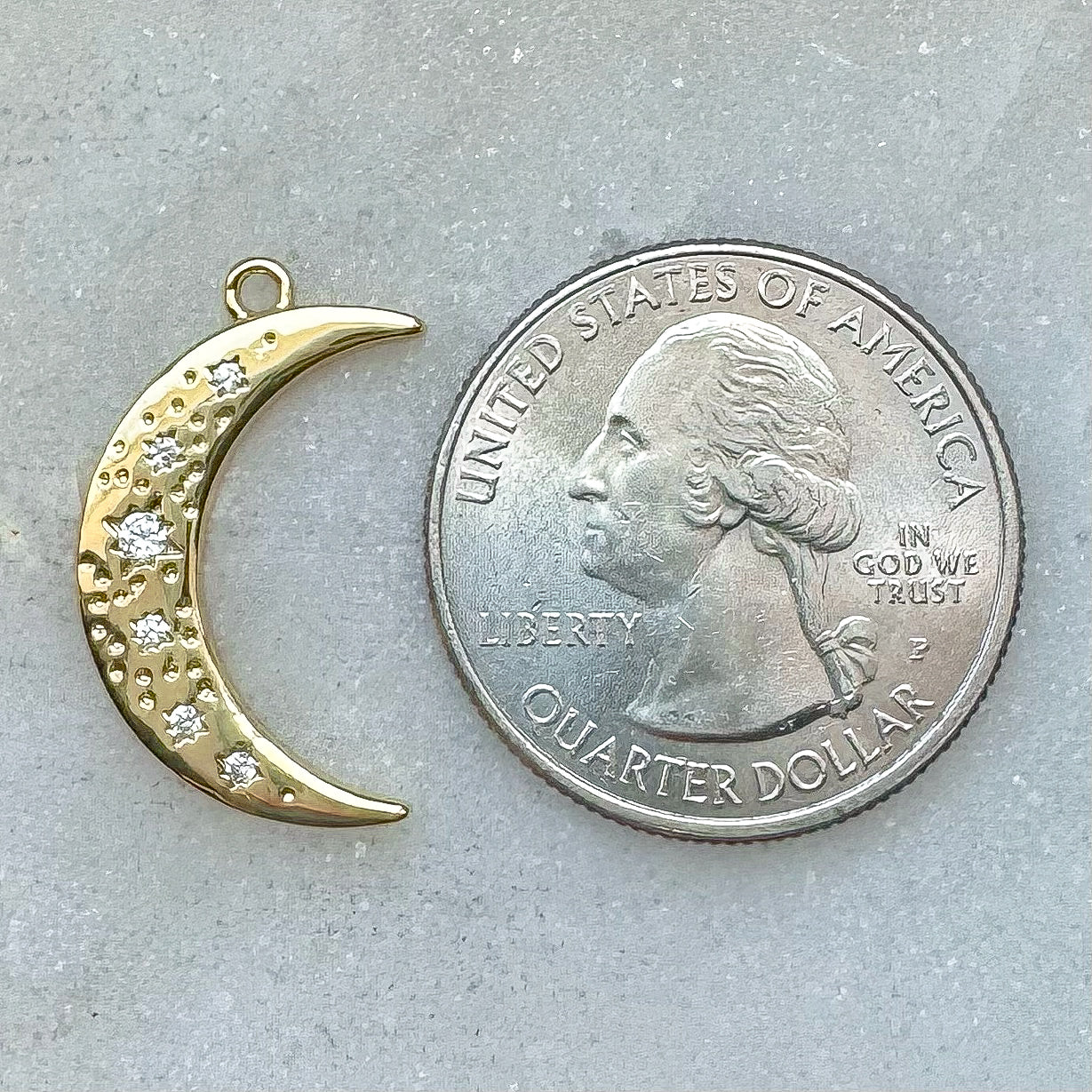 CRESCENT MOON CHARM