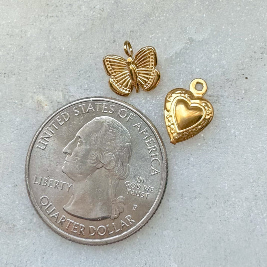 BUTTERFLY HEART CHARM