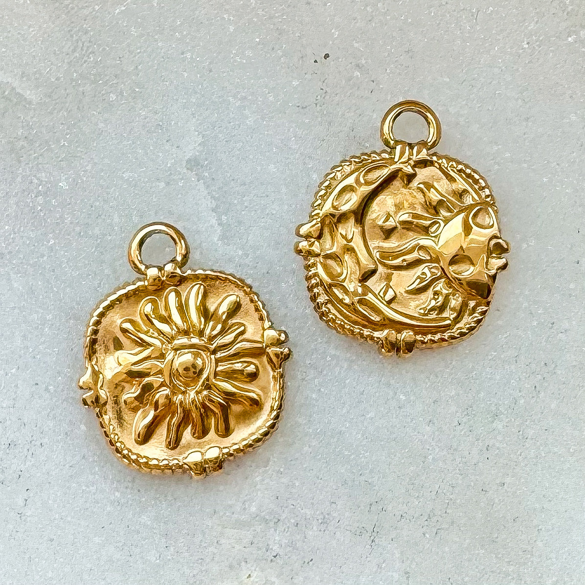 DOUBLE SIDED SUN CHARM